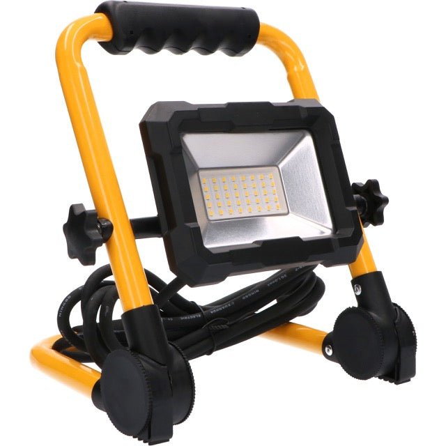 LED's Work Construction Lamp 3300 - Foldable &amp; Tiltable - 3 meter cord - IP65 - 30W - LED.nl