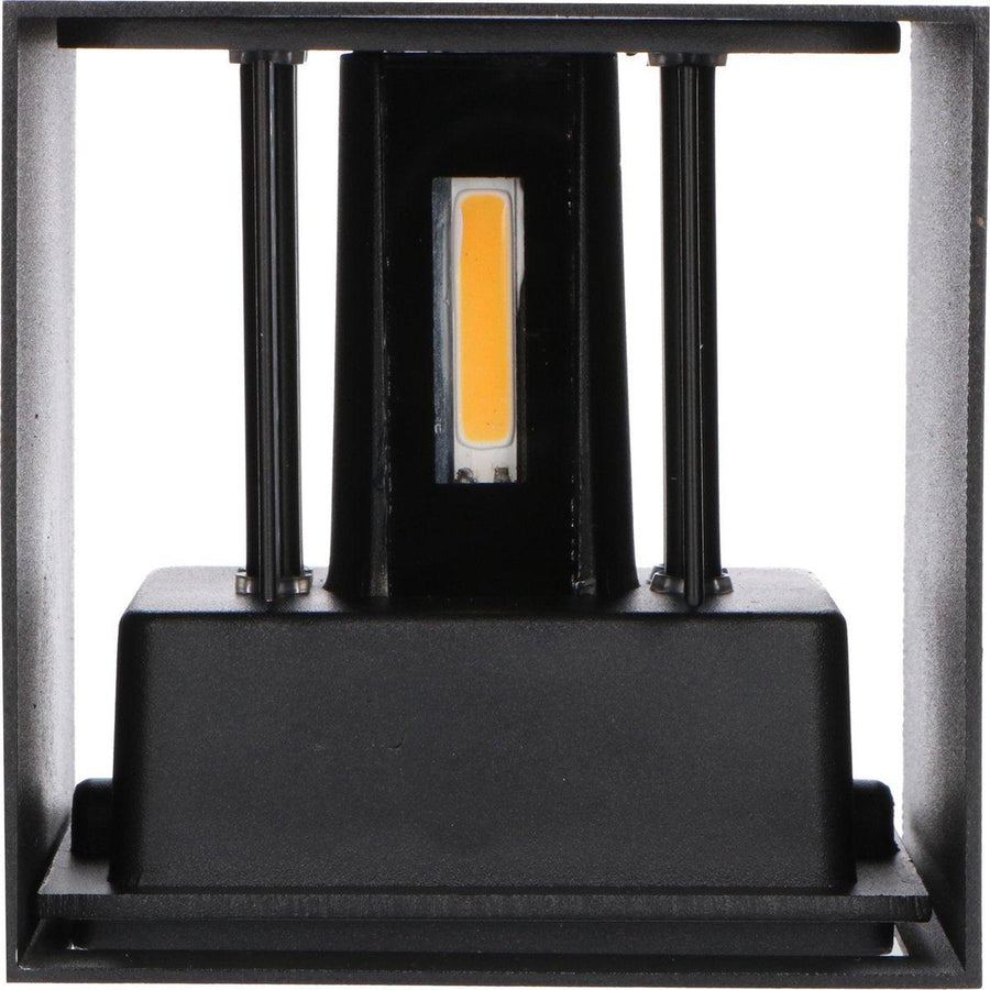2 pack - LED's Light Kubus LED Wandlamp buiten - 2 lichts - Dimbaar en instelbare lichtkleur - IP65 Waterdicht - Zwart Wandlampen LED.nl