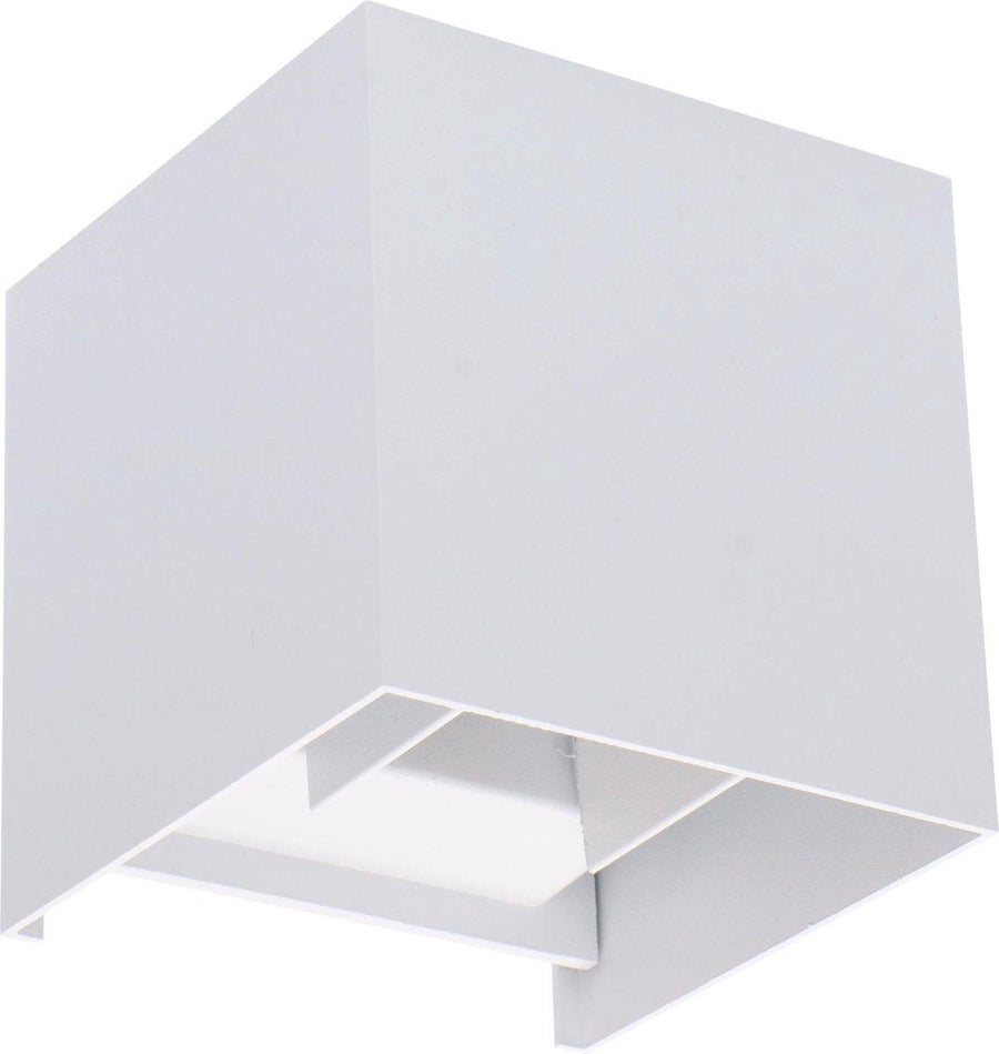 3 pack - LED's Light Kubus LED Wandlamp buiten - 2 lichts - IP65 Waterdicht - Warm wit licht - Wit Wandlampen LED.nl