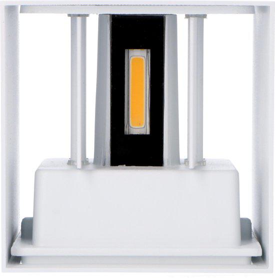 3 pack - LED's Light Kubus LED Wandlamp buiten - 2 lichts - IP65 Waterdicht - Warm wit licht - Wit Wandlampen LED.nl