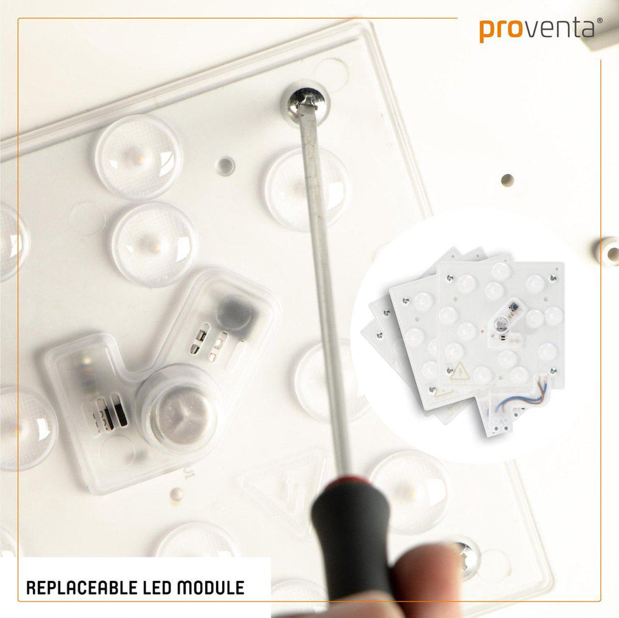 LED's Light Universele Plafondlamp 1600 - Geschikt voor badkamer IP44 - Koel wit (4000K) - 30 cm Plafondlampen LED.nl