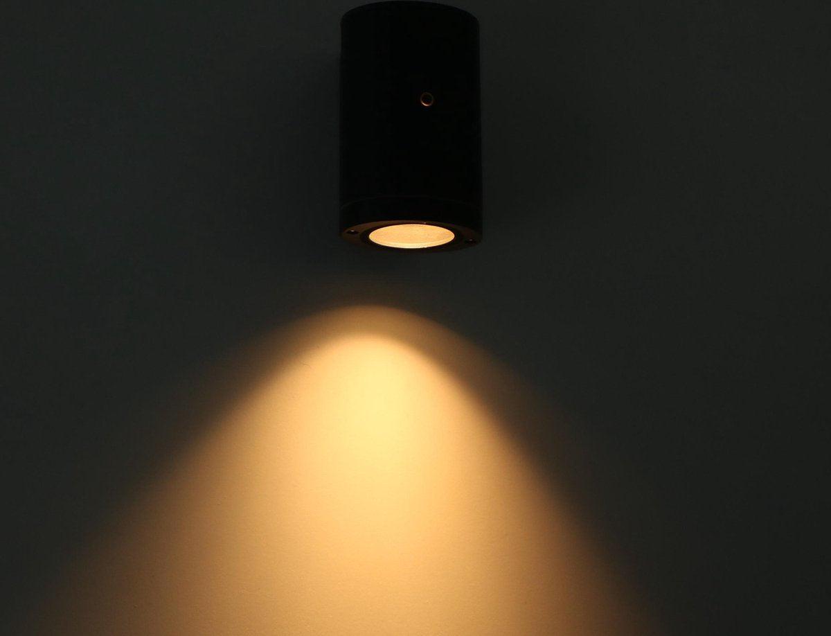 LED Buitenlamp met sensor - GU10 fitting - Bari - IP44 - Antraciet - LED.nl