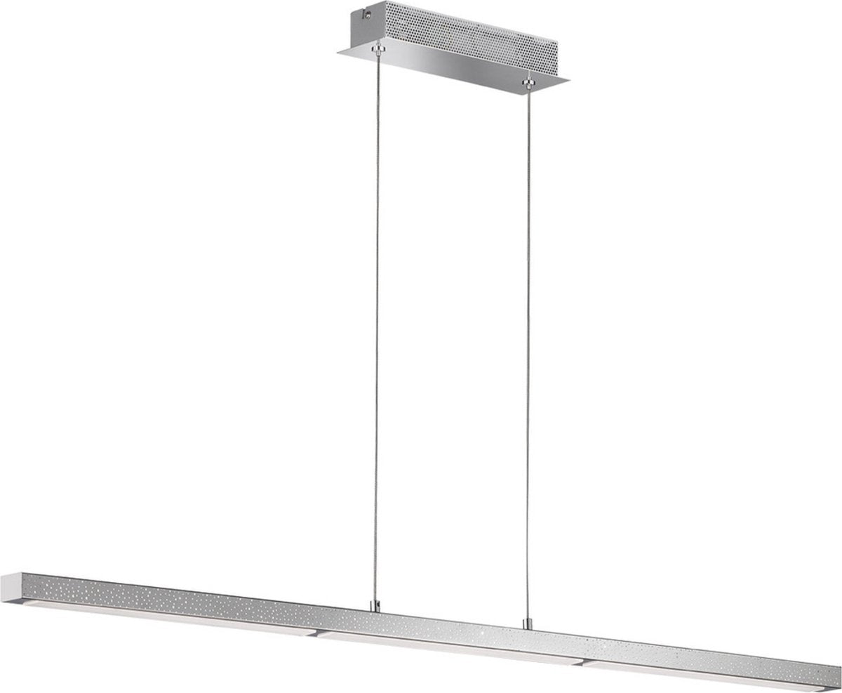 LED Hanglamp Linear met touch dimmer 150 cm - Dimbaar in 3 stappen - Chroom - LED.nl