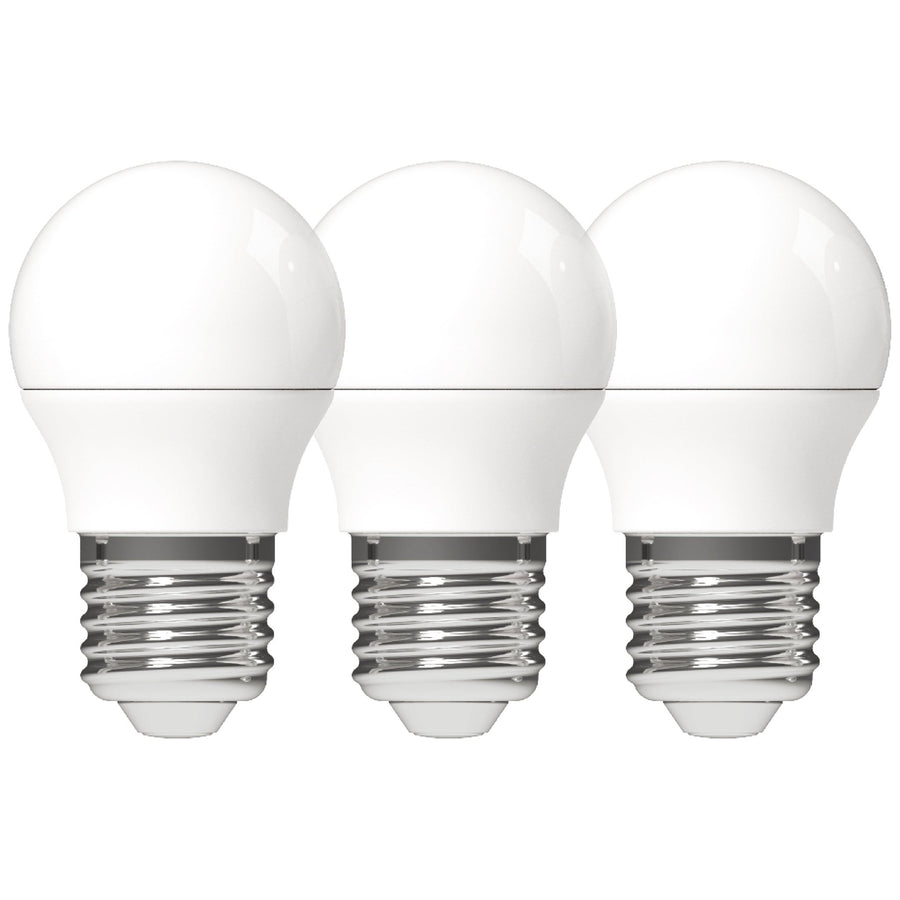 LED Lamps E27 - Globe Ø 4.5 cm - Warm white light - 4.5W replaces 40W - 3PACK - LED.nl