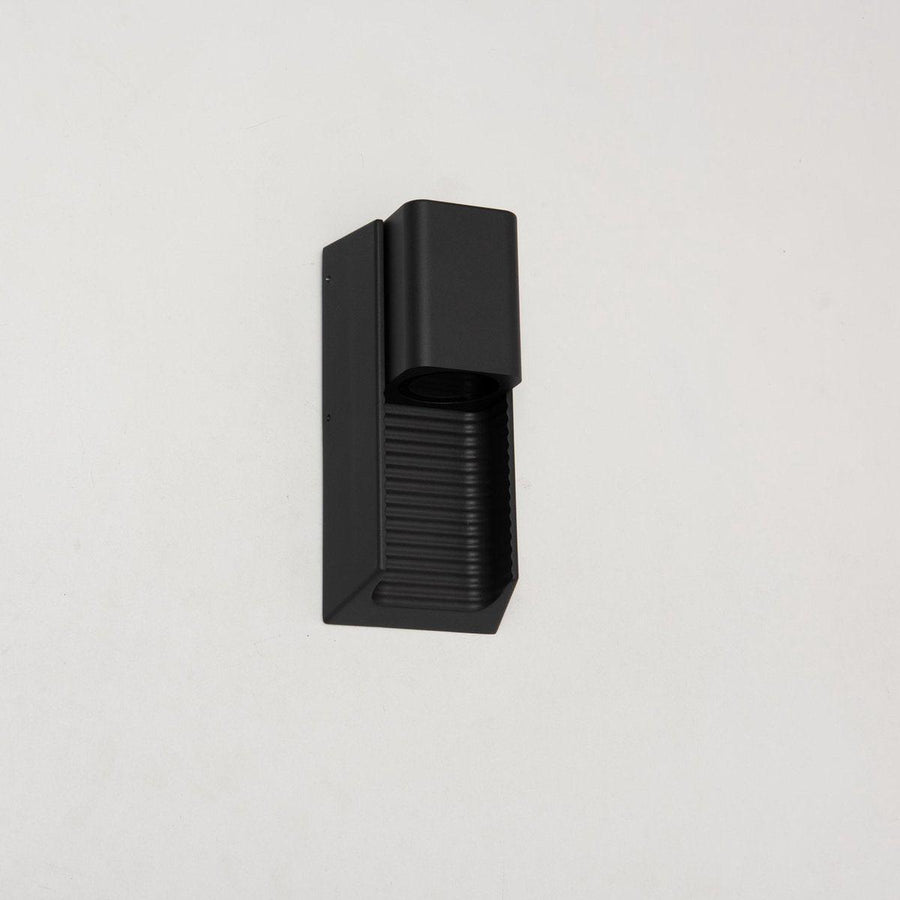 LED outdoor wall lamp with GU10 fitting - Stripes - Rimini - IP44 - Anthracite - LED.nl