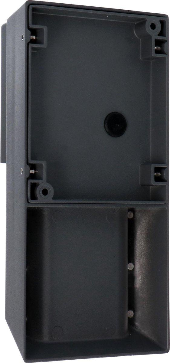 LED outdoor wall lamp with GU10 fitting - Stripes - Rimini - IP44 - Anthracite - LED.nl