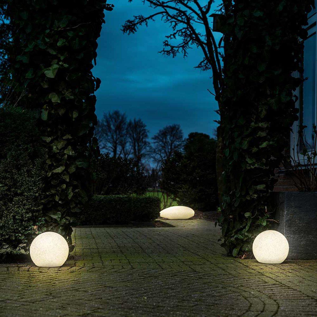 LED Padverlichting Steen 20 cm met sensor - Automatisch aan en uit - IP65 Waterdicht - LED.nl