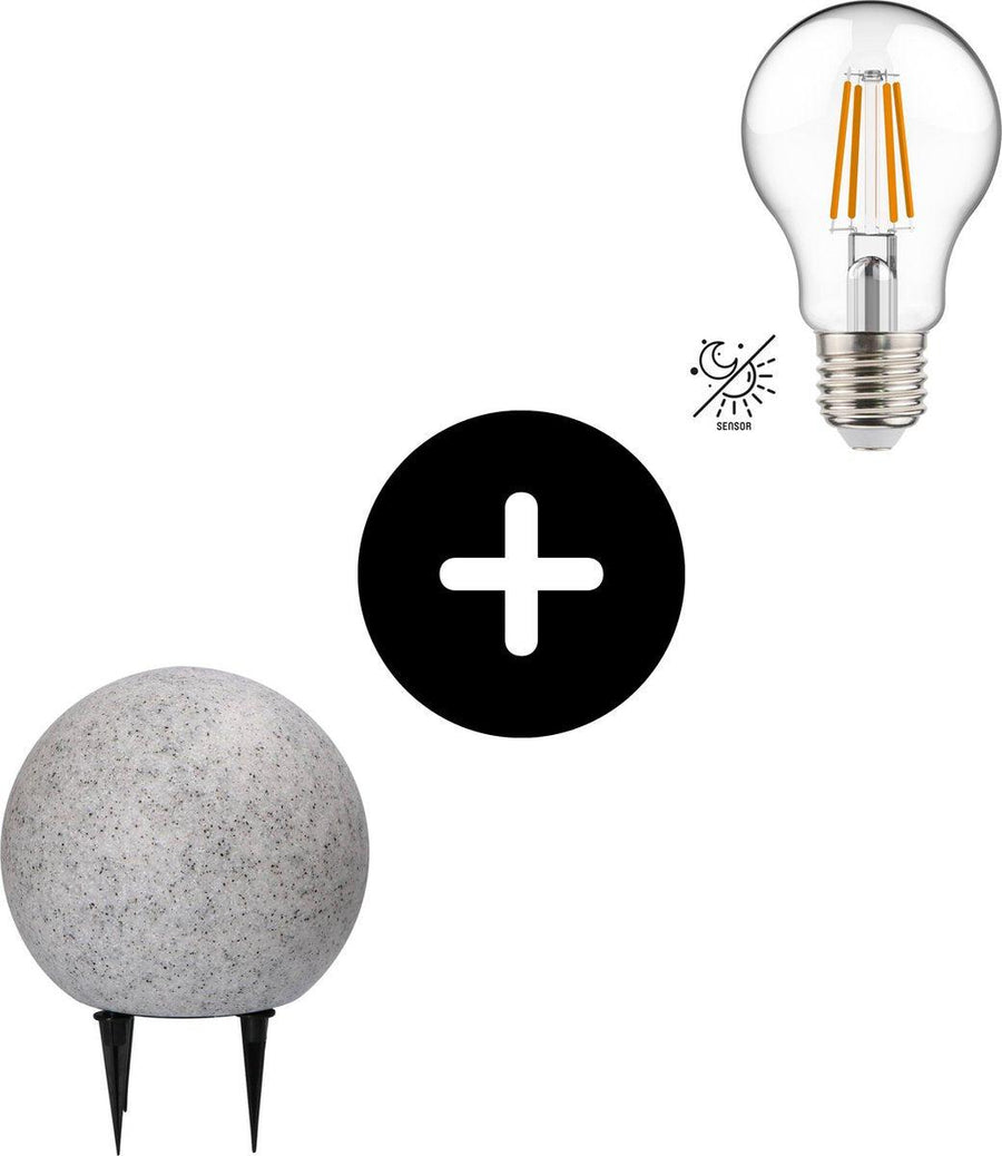 LED Path Lighting Stone 20 cm with sensor - Automatic on and off - IP65 Waterproof - LED.nl