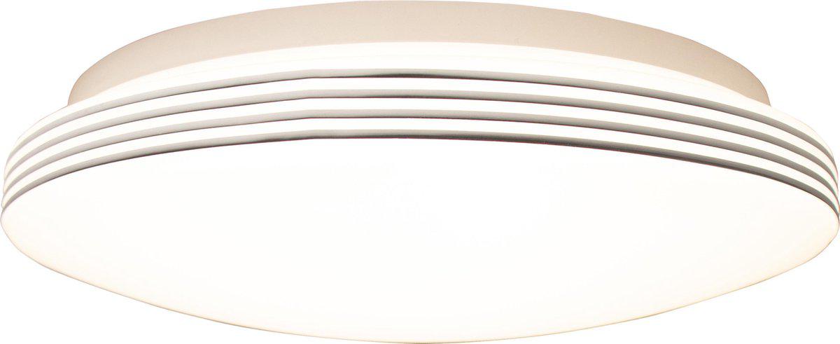 LED Plafondlamp rond 35 cm met ringen - Universeel - Spatwaterdicht - Warm wit licht Plafondlampen LED.nl