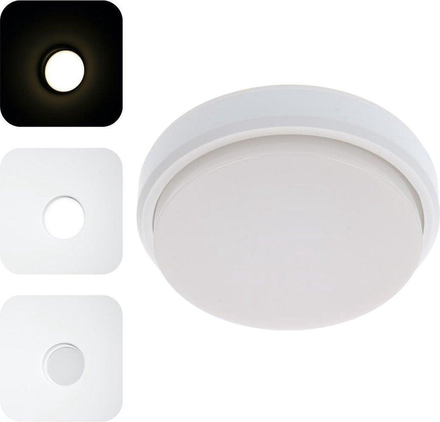 LED Ceiling Lamp for Outdoor - Round 21 cm - Cold White Light - IP54 - 10W - LED.nl