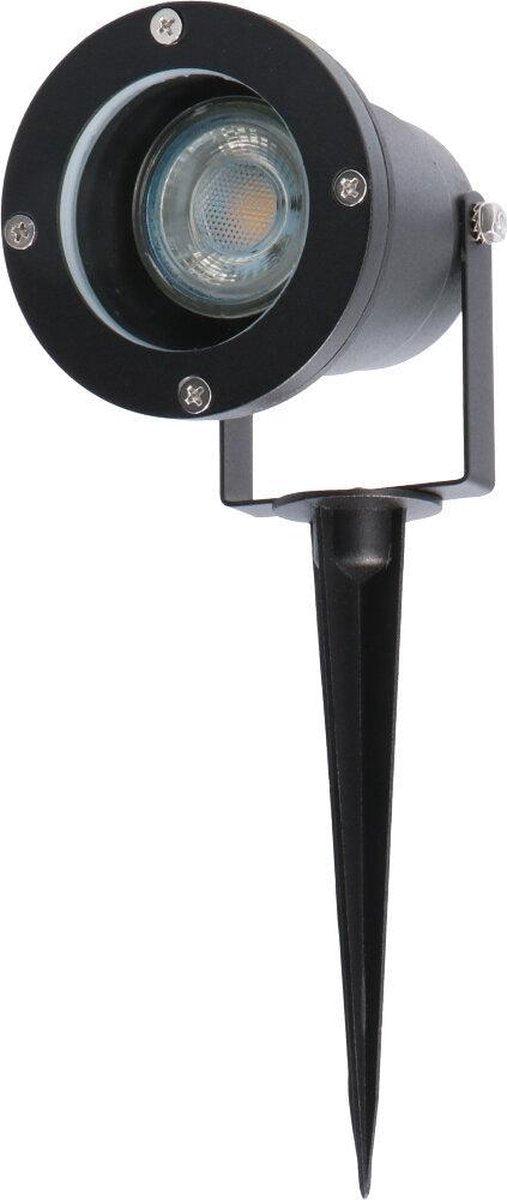 LED's Light LED Spotlight with Plug - Tiltable - GU10 fitting - IP54 - Model Melfi - Black - LED.nl