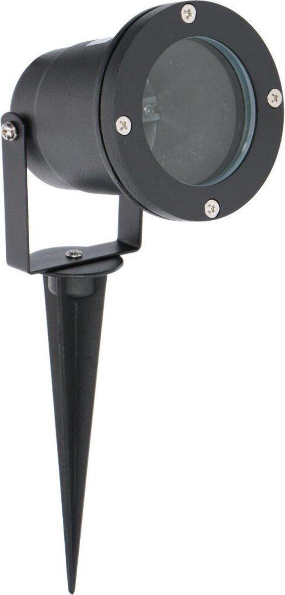 LED's Light LED Prikspot met Stekker - Kantelbaar - GU10 fitting - IP54 - Model Melfi - Zwart Prikspotjes LED.nl