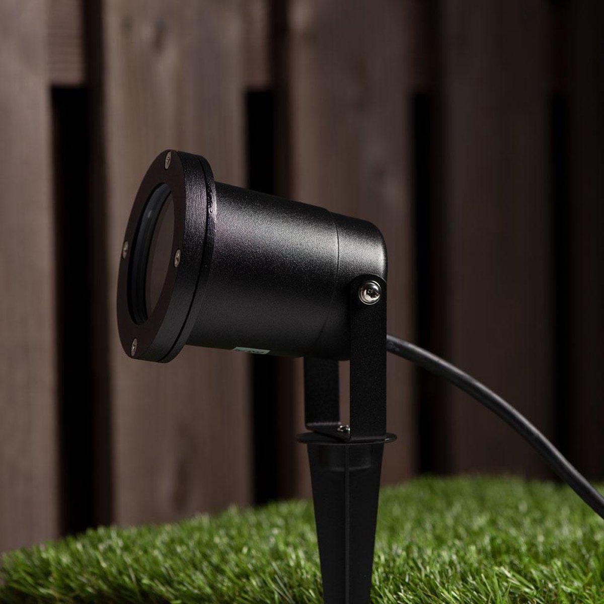 LED's Light LED Prikspot met Stekker - Kantelbaar - GU10 fitting - IP54 - Model Melfi - Zwart Prikspotjes LED.nl