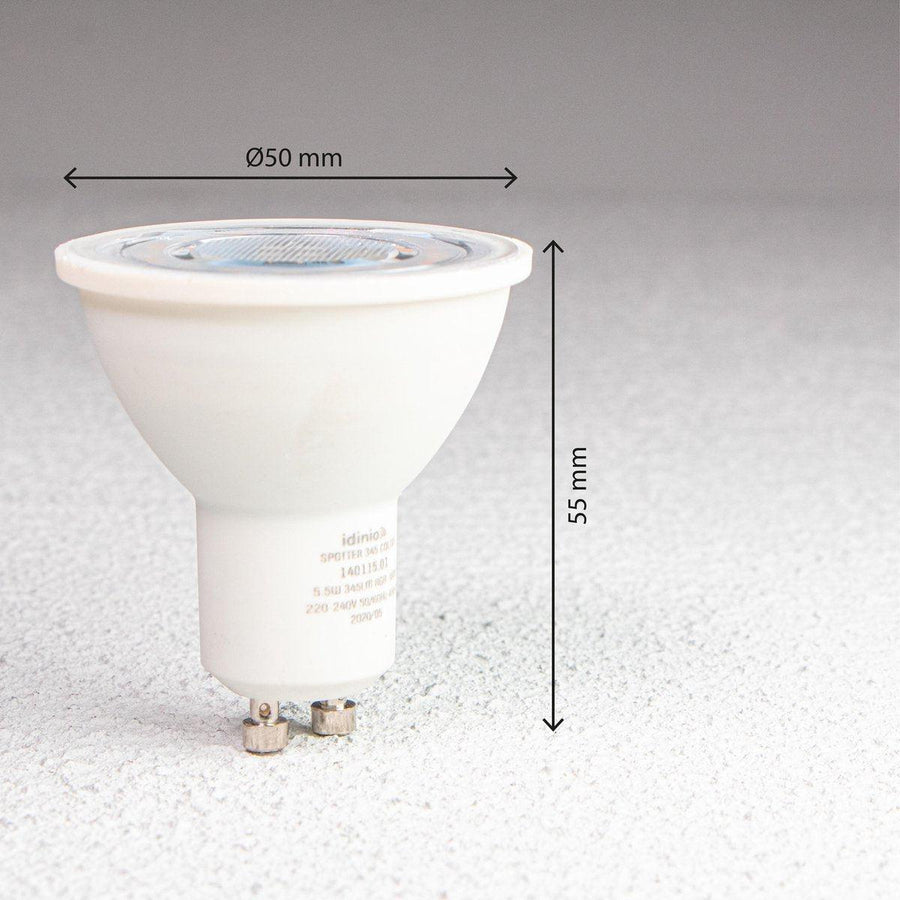 LED's Light LED Spotlight with Plug - Tiltable - GU10 fitting - IP54 - Model Melfi - Black - LED.nl