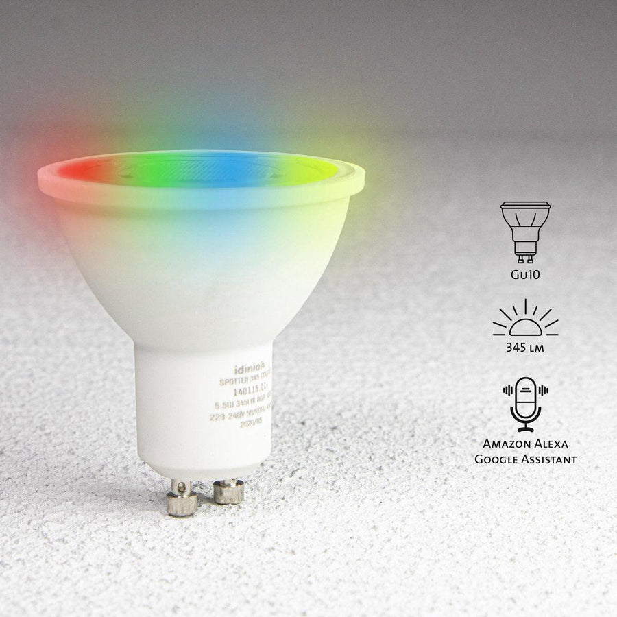 LED's Light LED Spotlight with Plug - Tiltable - GU10 fitting - IP54 - Model Melfi - Black - LED.nl