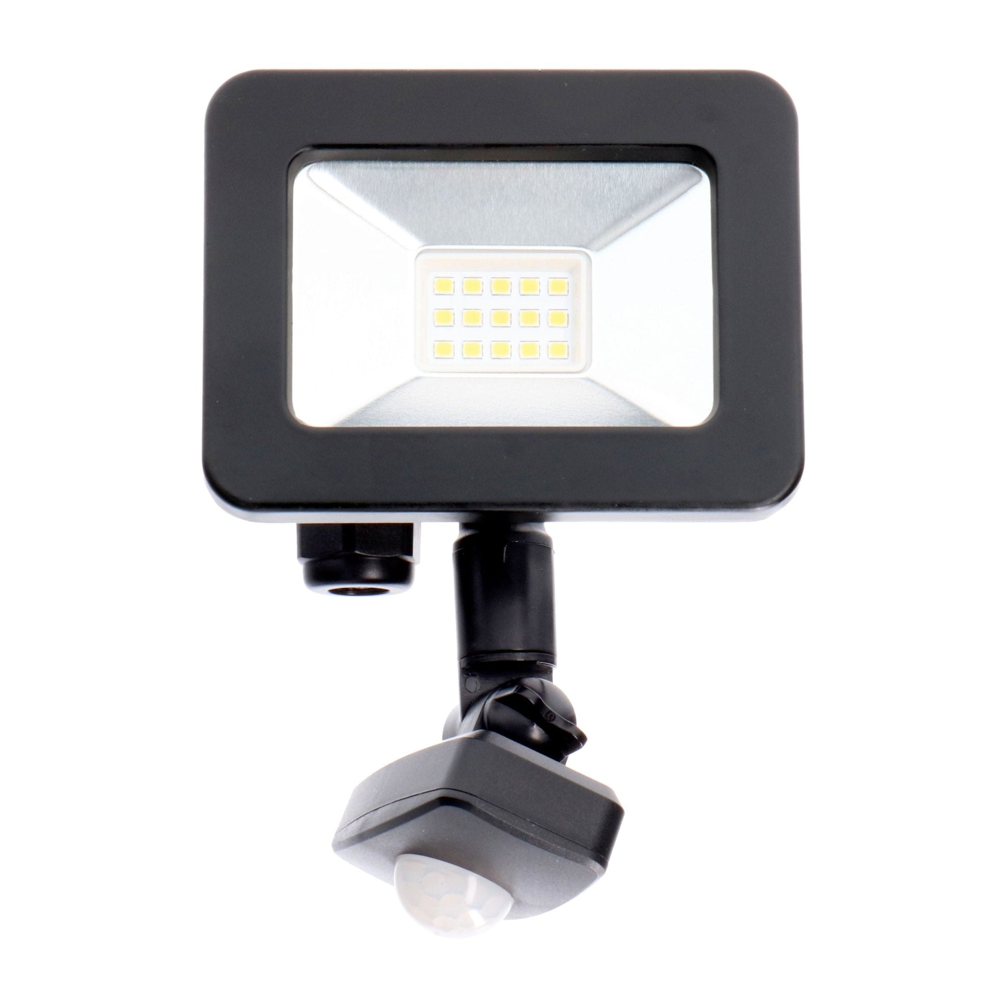 LED's Light Floodlight 1100 - Met licht- en bewegingssensor - Binnen & Buiten - 10W - Zwart Schijnwerpers LED.nl