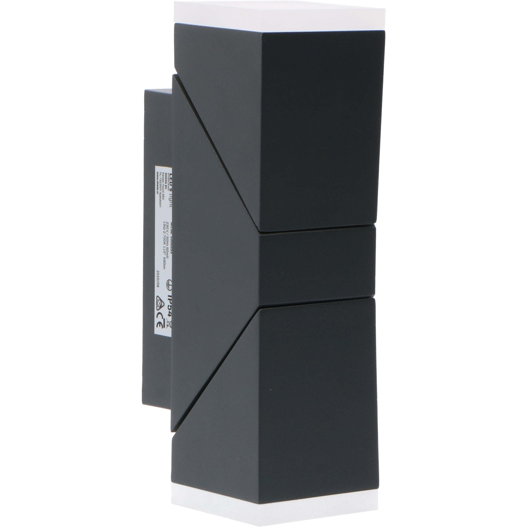 LED Wandlamp buiten - 2 lichts - Draaibaar - Warm wit licht - IP54 - Terni - Antraciet - LED.nl