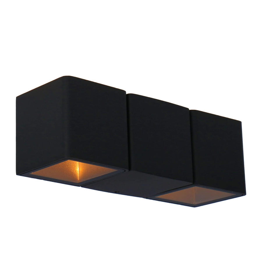 2 pack LED's Light 4-lichts Wandlamp Buiten - Model Aversa - Warm wit - IP54 waterdicht - Antraciet Wandlampen LED.nl
