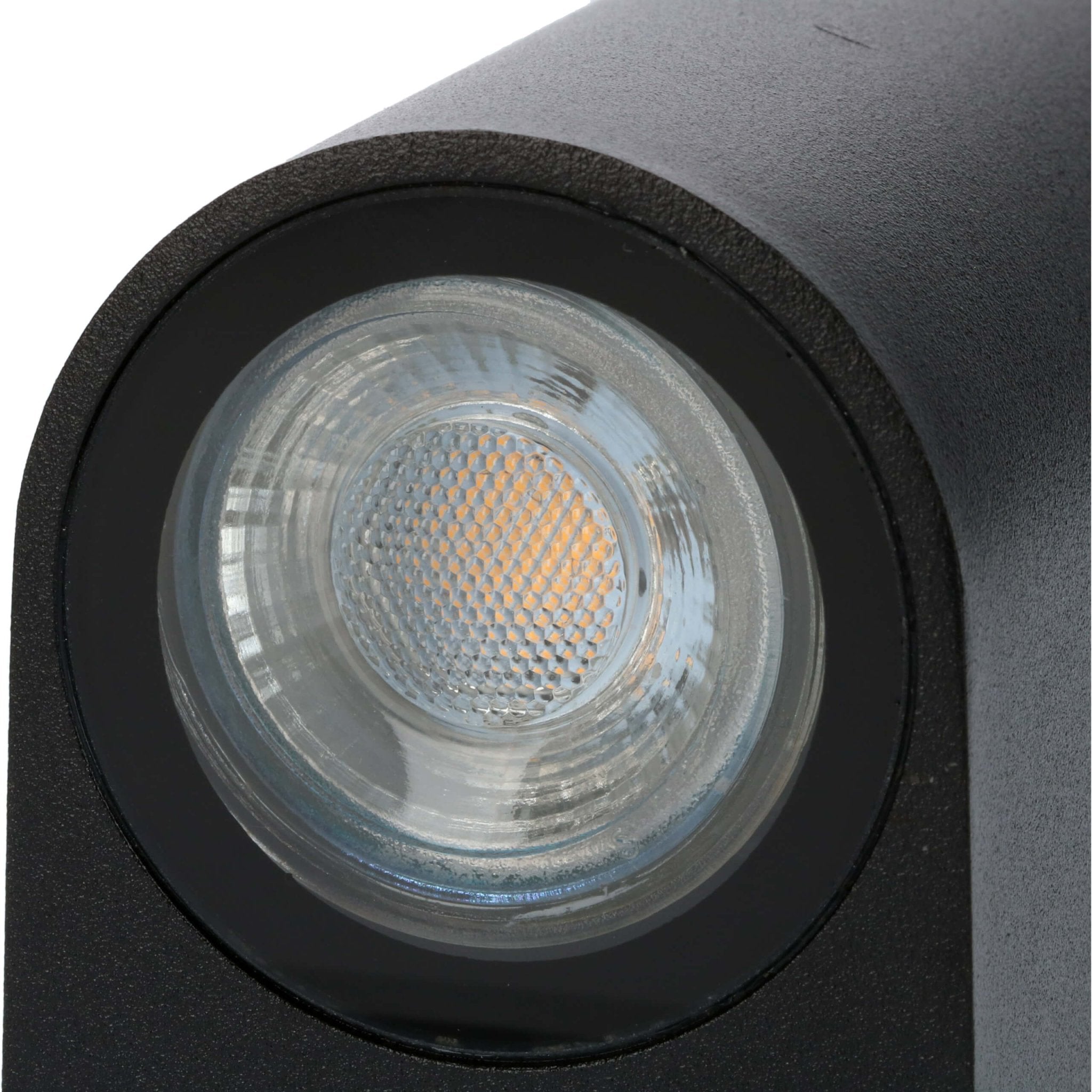LED wandlamp buiten - Cilinder met 2 x GU10 fitting - Sapri - IP44 - Zwart - LED.nl