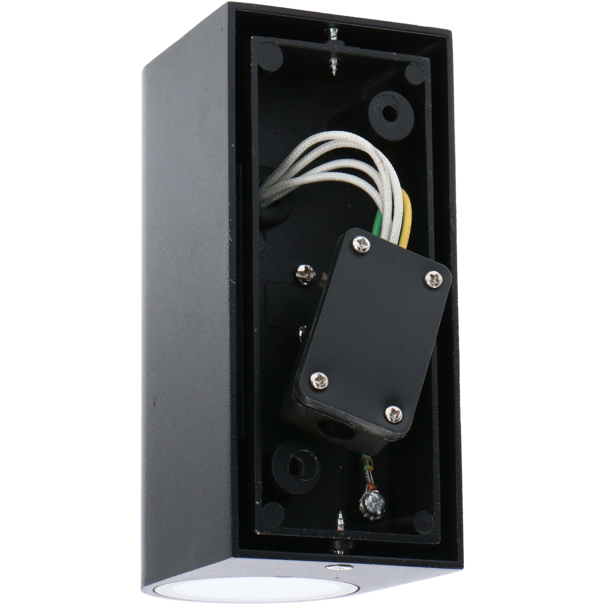 LED wandlamp buiten - Cilinder met 2 x GU10 fitting - Sapri - IP44 - Zwart - LED.nl