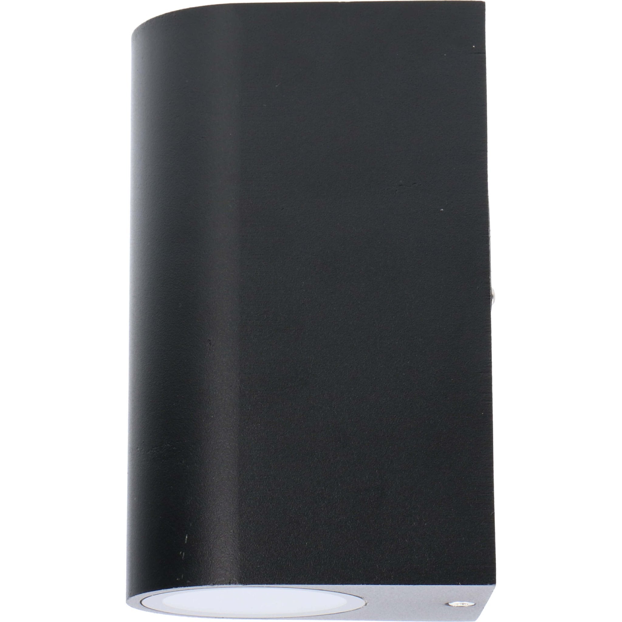 LED wandlamp buiten - Cilinder met 2 x GU10 fitting - Sapri - IP44 - Zwart - LED.nl