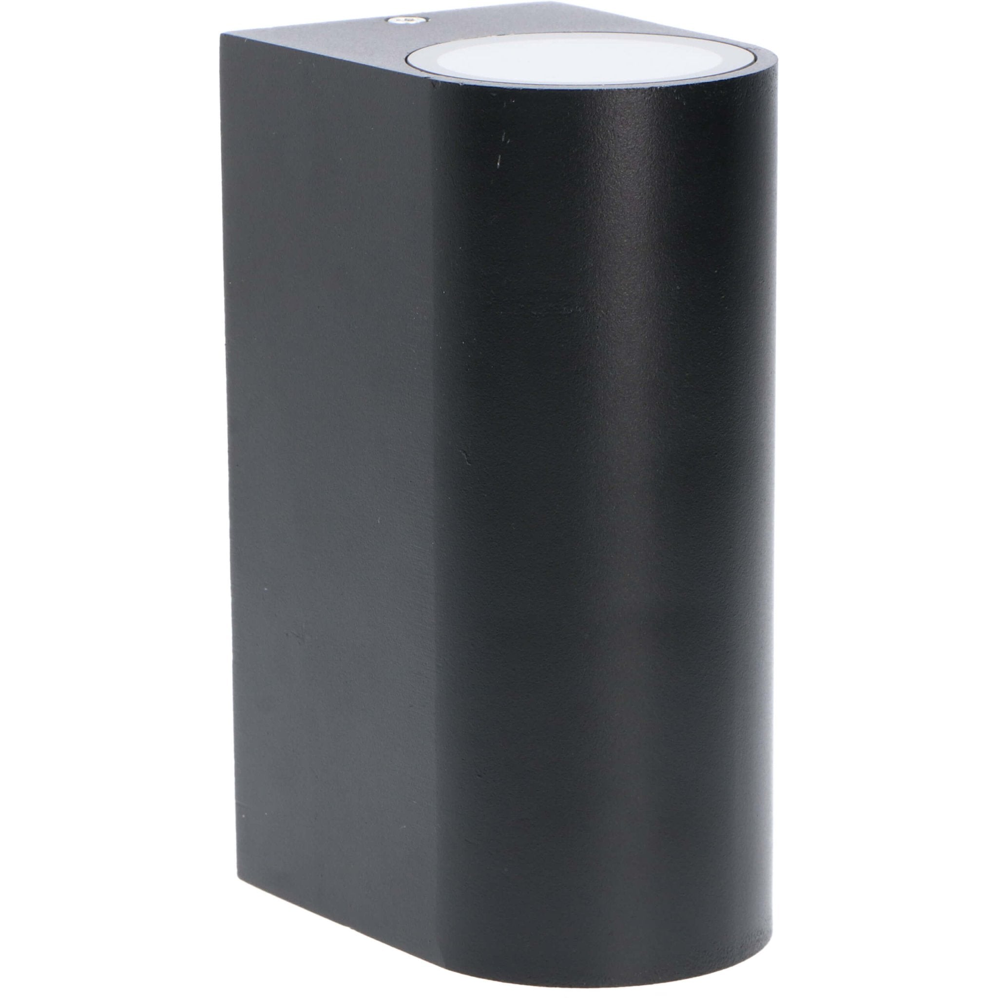 LED wandlamp buiten - Cilinder met 2 x GU10 fitting - Sapri - IP44 - Zwart - LED.nl