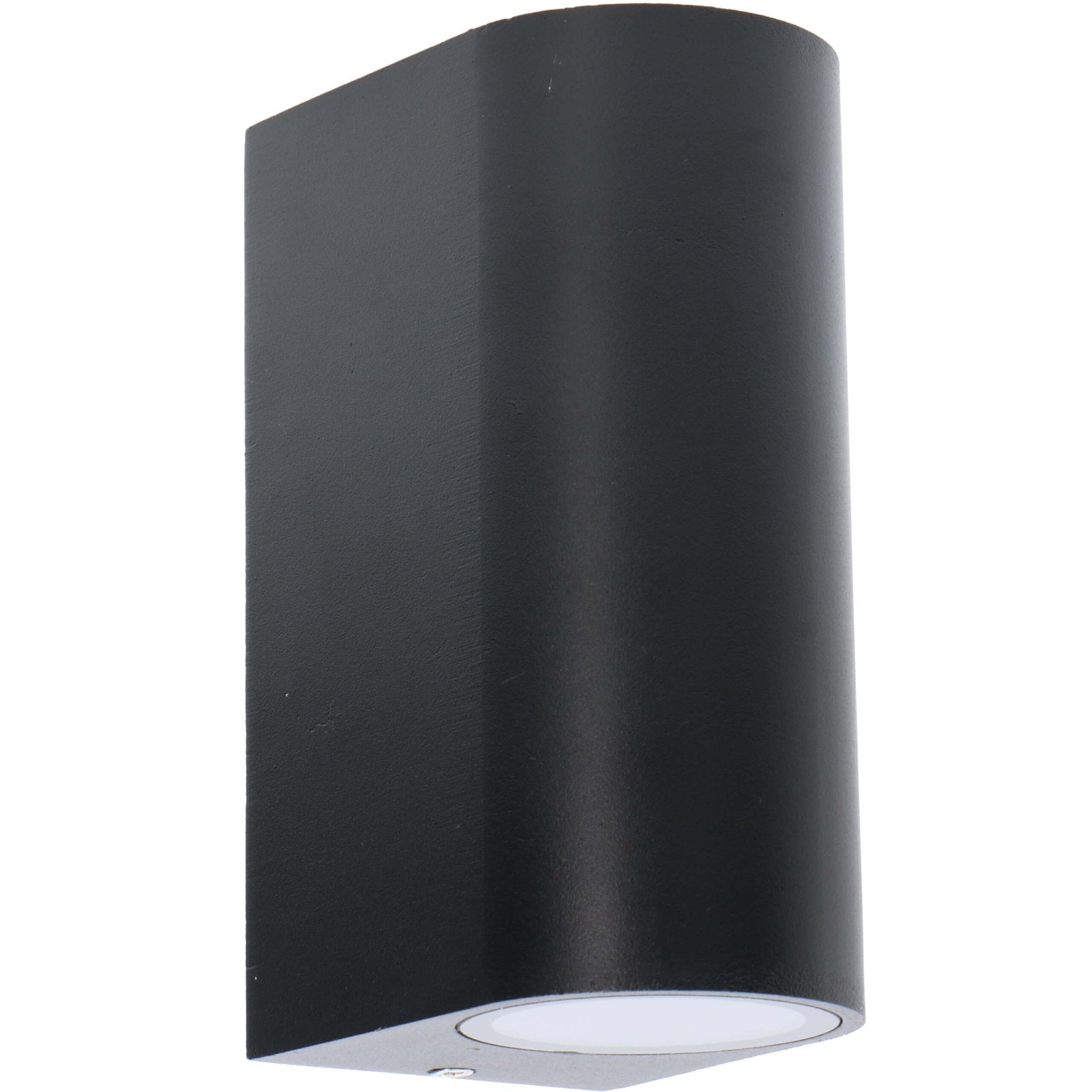 LED wandlamp buiten - Cilinder met 2 x GU10 fitting - Sapri - IP44 - Zwart - LED.nl