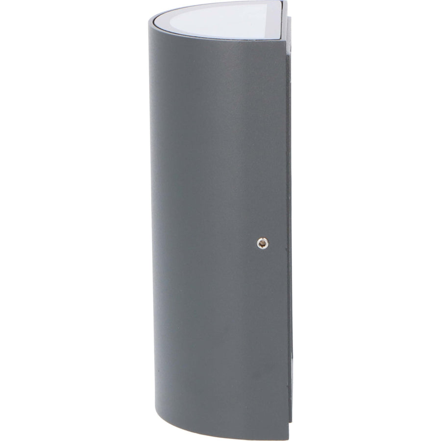 3 pack LED's Light LED Muurlamp Buiten - Halve cilinder met 2 lichtpunten - Model Siena - IP44 - Antraciet Wandlampen LED.nl