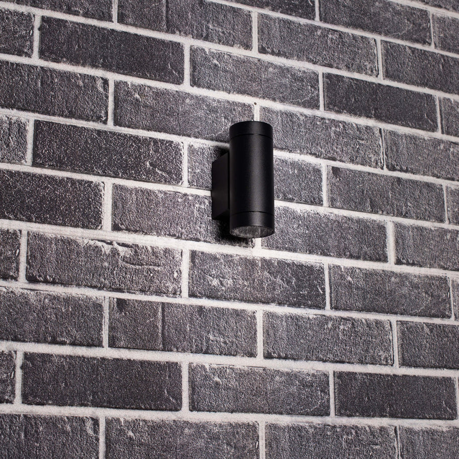 LEDs Light Up &amp; Down Light Wall Lamp - 2x GU10 fitting - IP44 - Anthracite - Model Carpi - LED.nl