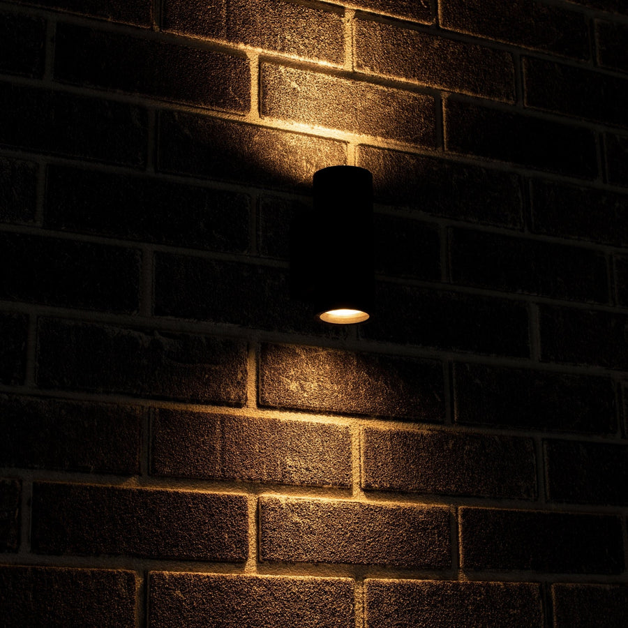 LEDs Light Up &amp; Down Light Wall Lamp - 2x GU10 fitting - IP44 - Anthracite - Model Carpi - LED.nl