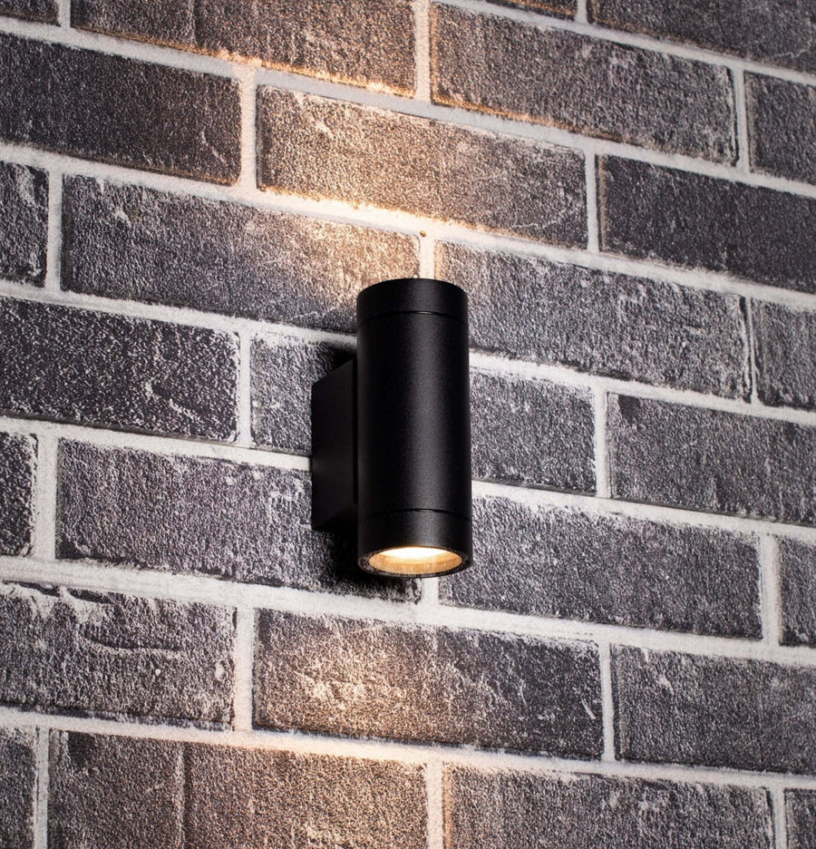 LEDs Light Up &amp; Down Light Wall Lamp - 2x GU10 fitting - IP44 - Anthracite - Model Carpi - LED.nl