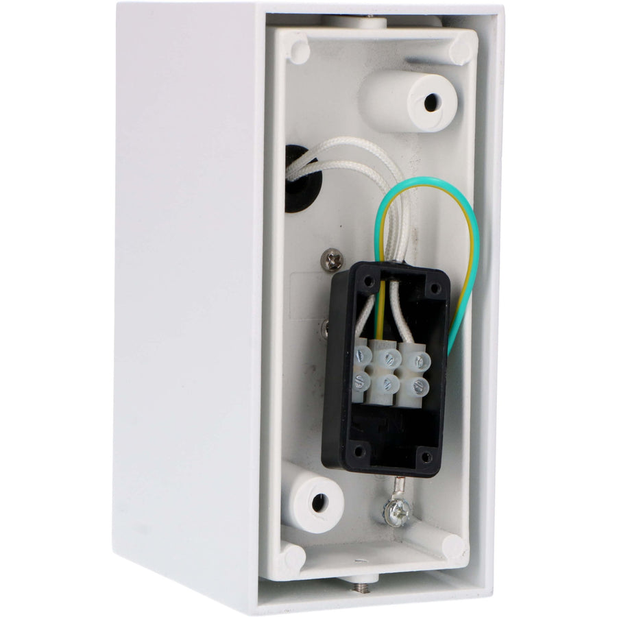 4 pack - LED's Light LED Buitenlamp met GU10 fitting - Rechthoek - IP44 - Wit - Model Milaan Wandlampen LED.nl