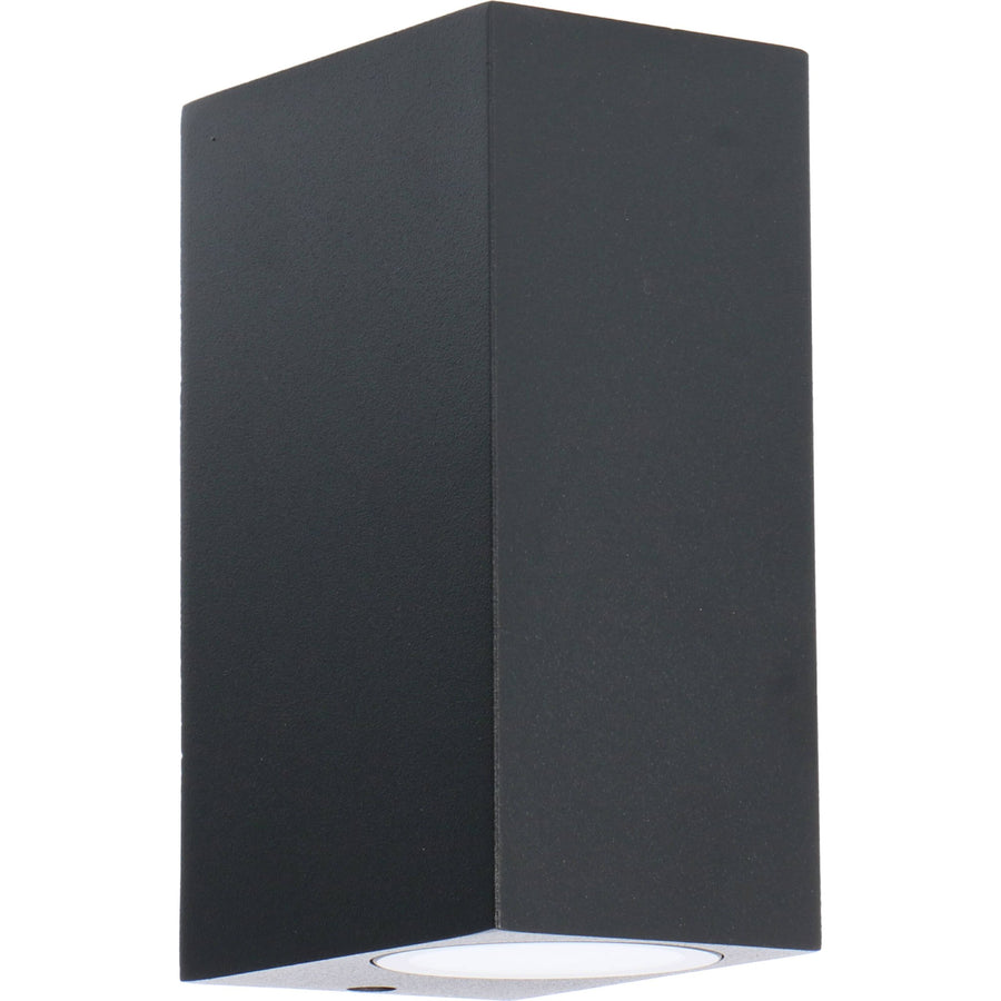 LED's Light LED Outdoor Lamp with GU10 Fitting - Rectangle - IP44 - Black - Model Milan - LED.nl