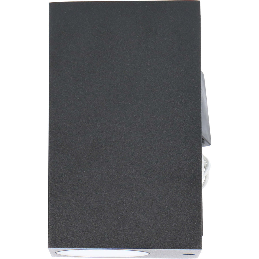 LED's Light LED Outdoor Lamp with GU10 Fitting - Rectangle - IP44 - Black - Model Milan - LED.nl