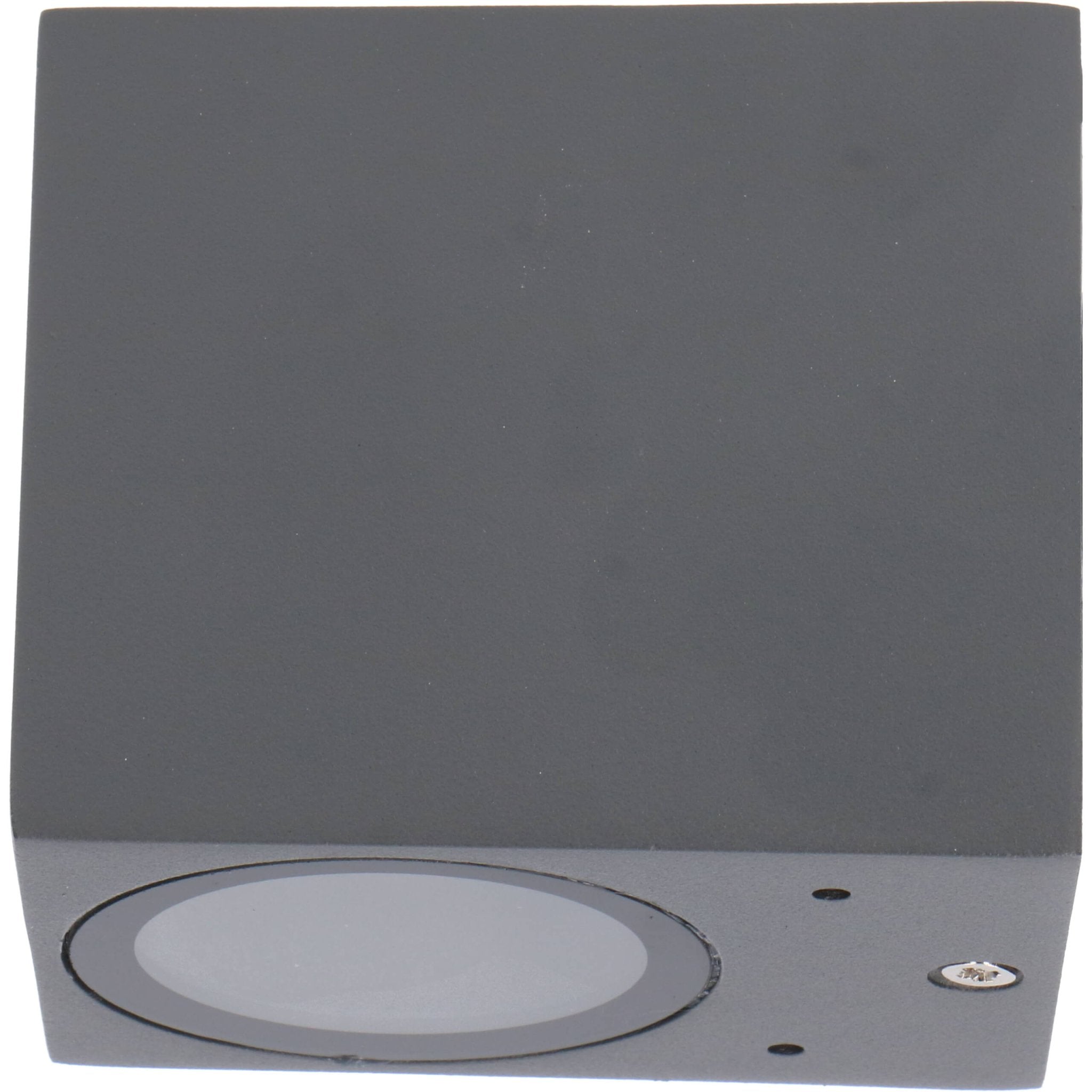 LED Wandlamp buiten met GU10 fitting - Rome - Vierkant - IP44 - Antraciet - LED.nl