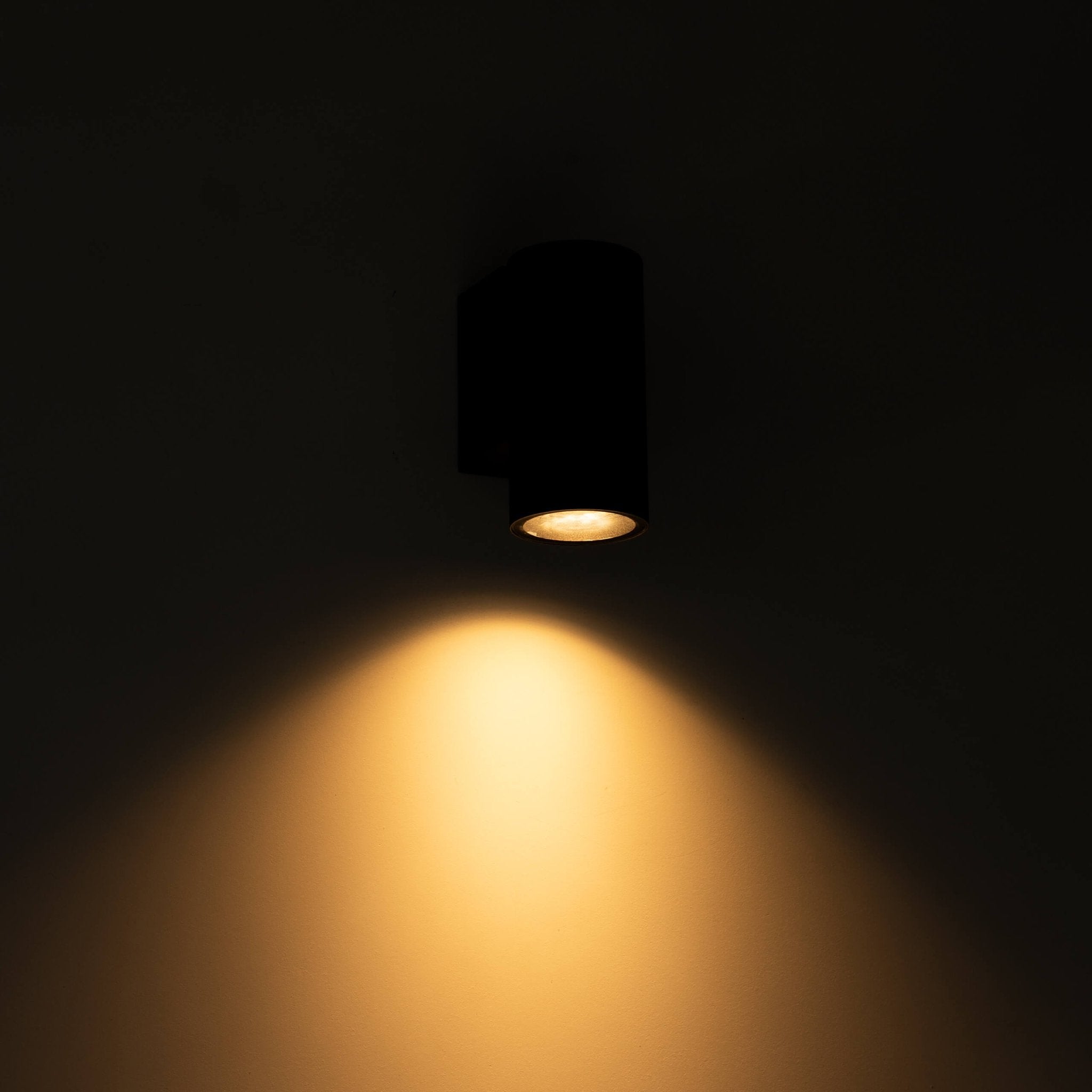 3 pack - LED's Light Muurlamp voor buiten - GU10 fitting - IP44 waterbestendig - Antraciet - Model Carpi Wandlampen LED.nl