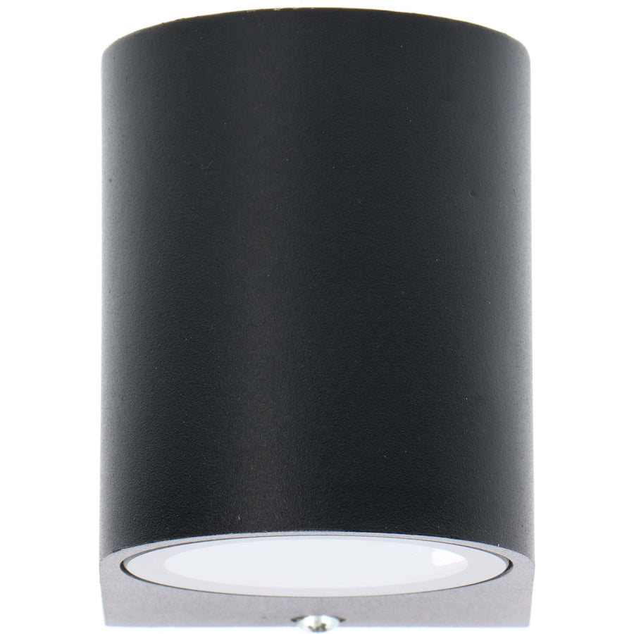 LED's Light LED Wall lamp outdoor with GU10 fitting - Round - Model San Marino - IP44 - Black - LED.nl