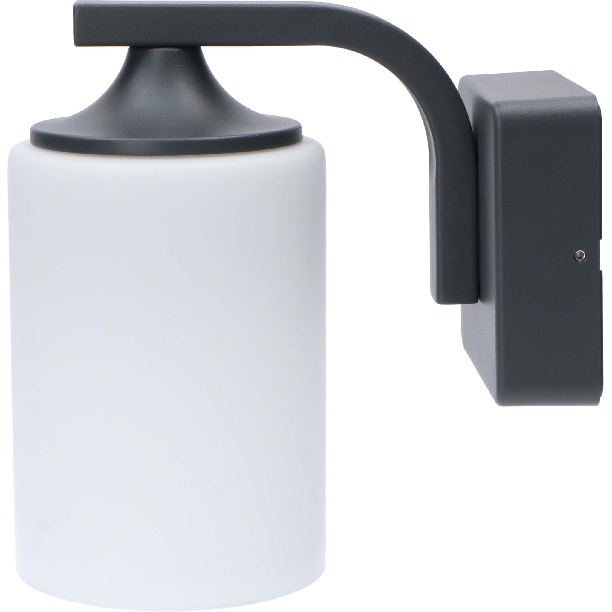LED Wandlamp Milky met E27 fitting - Noto - IP44 - Antraciet - LED.nl