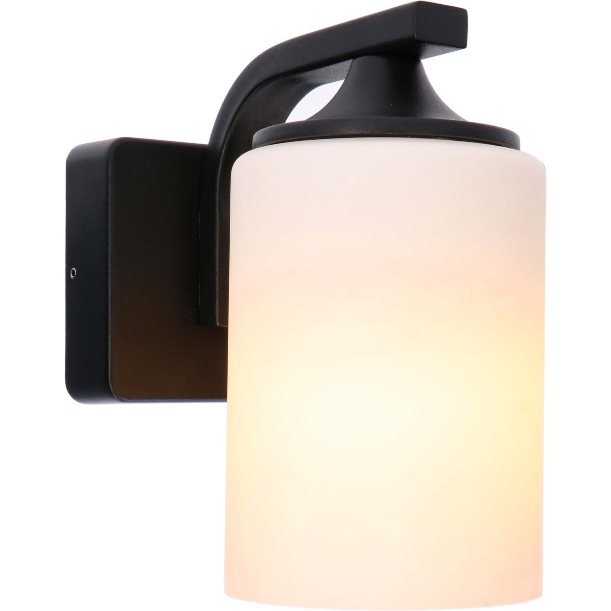 LED Wandlamp Milky met E27 fitting - Noto - IP44 - Antraciet - LED.nl