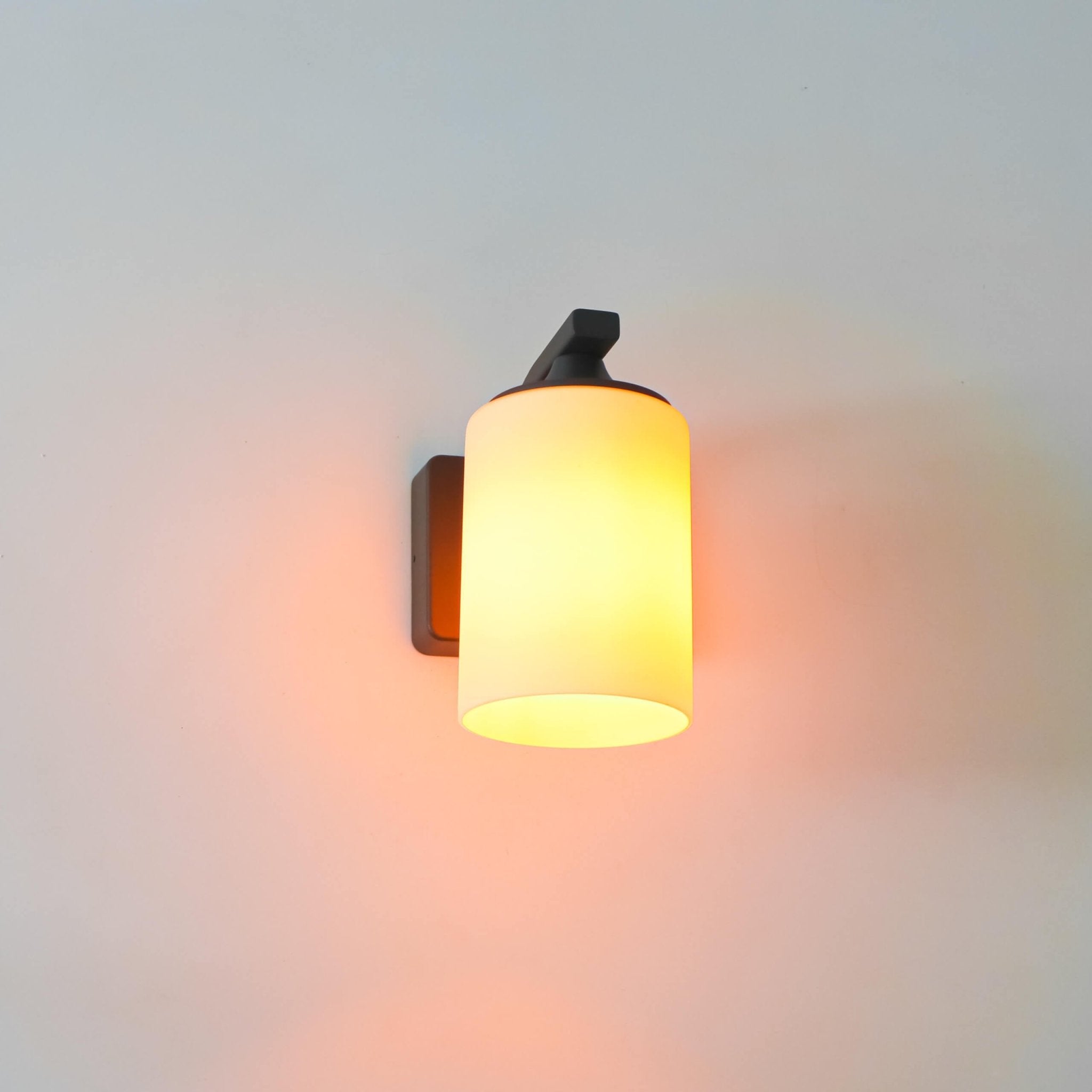 LED Wandlamp Milky met E27 fitting - Noto - IP44 - Antraciet - LED.nl