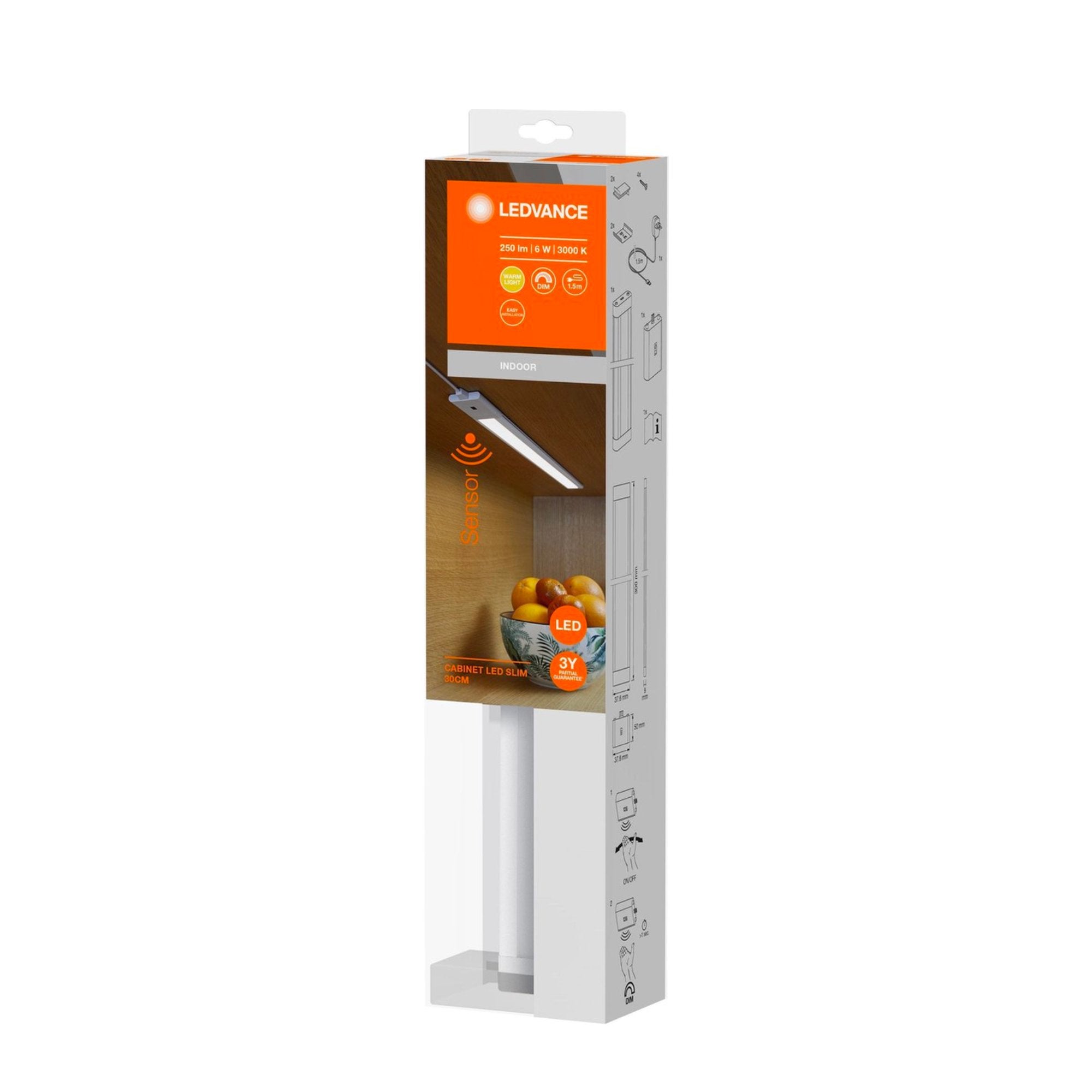 LEDVance LED Kastverlichting met Bewegingssensor 30 cm - Complete set - Dimbaar - LED.nl