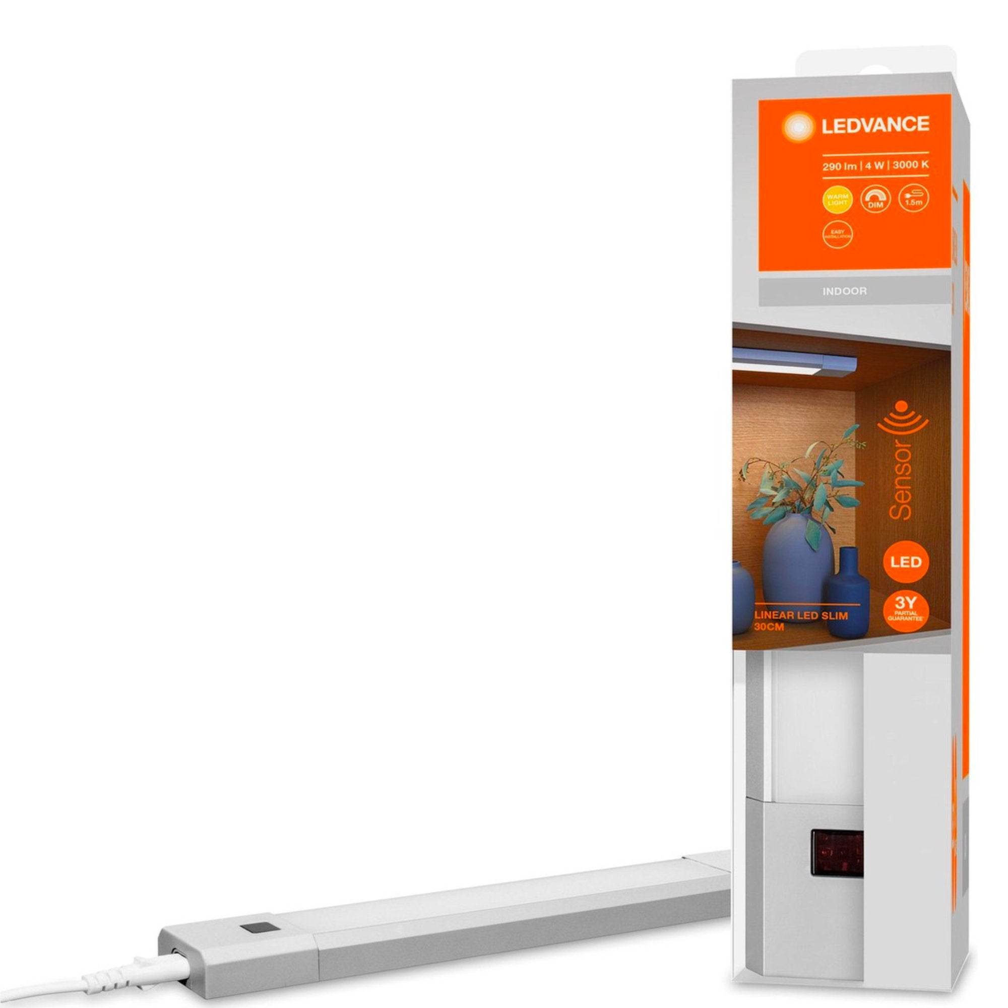 LEDVance LED Onderbouwverlichting met Bewegingssensor 30 cm - Koppelbaar - Complete set LED.nl
