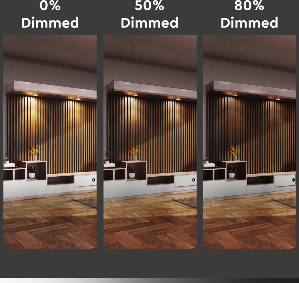 LongLife LED Lamp GX53 - Dimbaar warm wit licht - 6W vervangt 48W - 2700K Dimbare lampen LED.nl