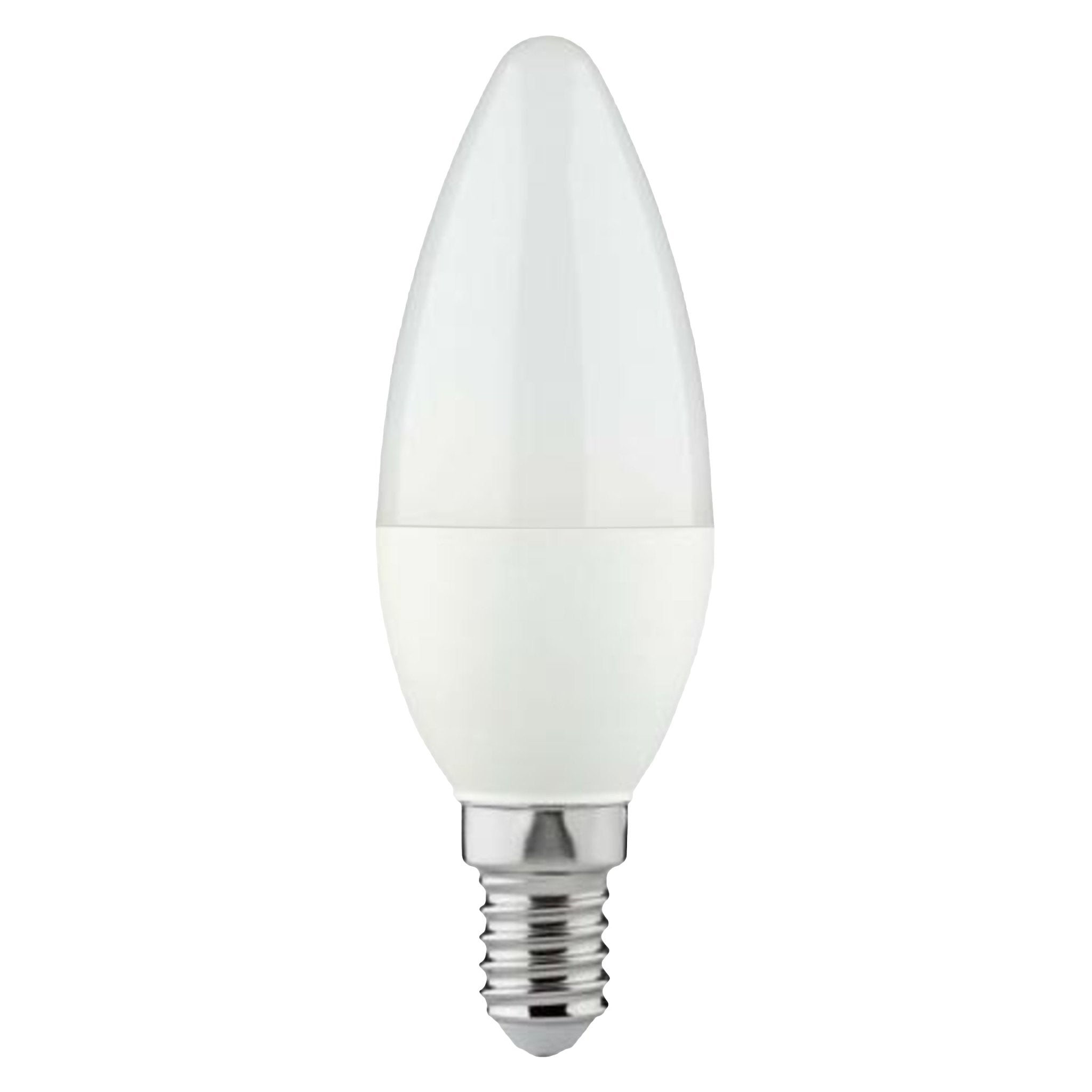 LongLife LED Lamp Kaars E14 - Mat - Warm wit licht - 4W vervangt 40W - Voordeelverpakking - 5 kaarslampen Lichtbronnen LED.nl