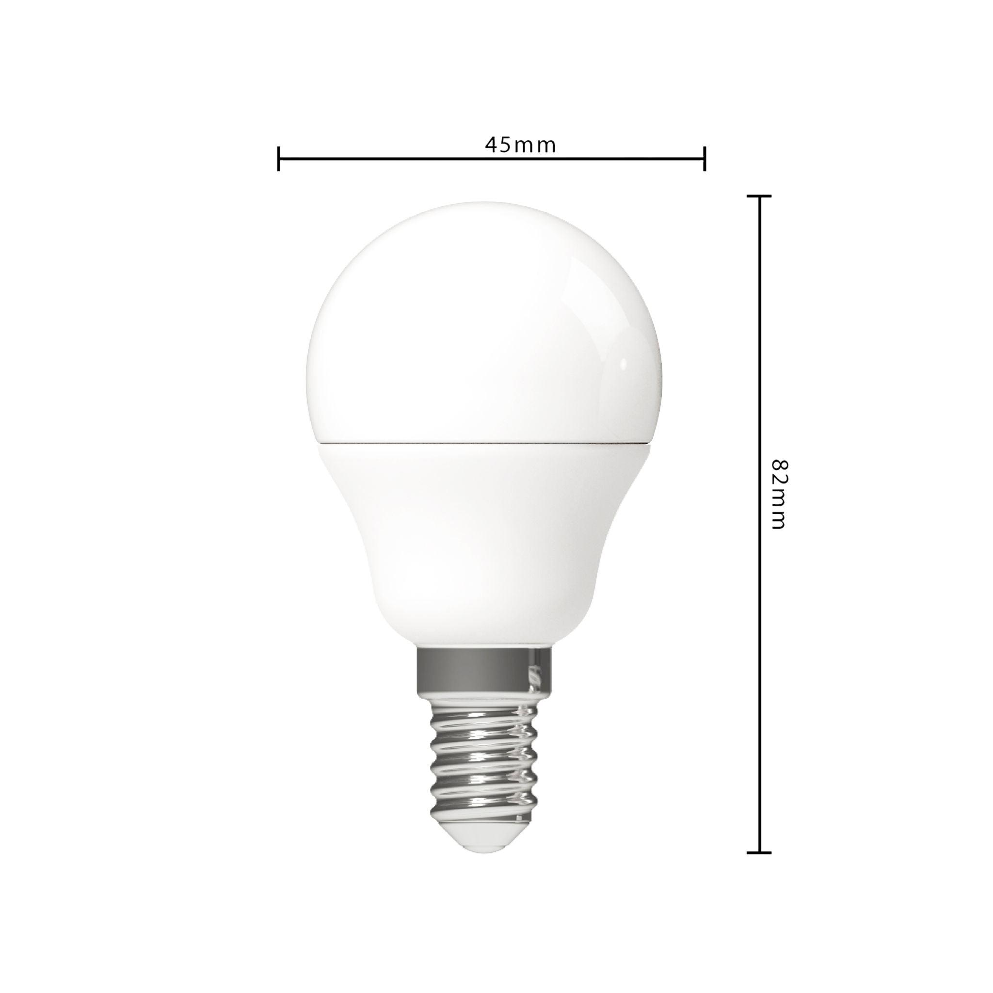 LED E14 Lamp rond - 470 lm - Warm wit licht - 3 lampen Lichtbronnen LED.nl