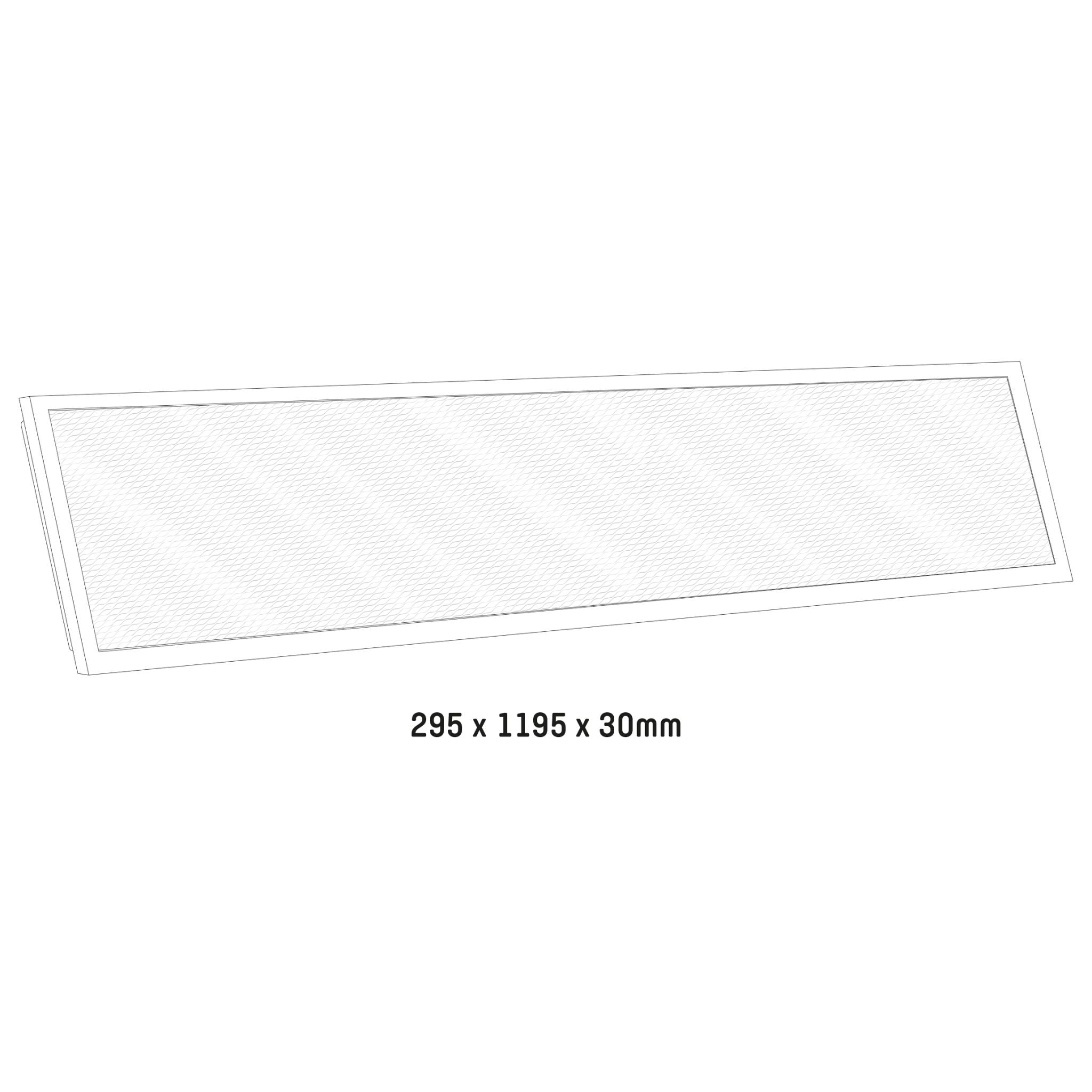 LongLife LED Paneel 30 x 120 cm - Lichtkleur dimbaar van warm naar koud wit - 130 lm/w Panelen LED.nl