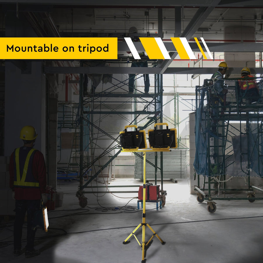 LED's Light Hybrid LED Construction Lamp 5500 - Wired and wireless use - IP54 - Rough Service Tested - 47W - LED.nl