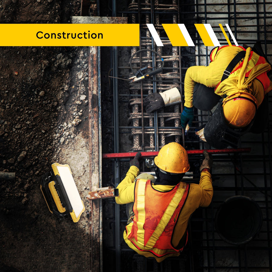 LED's Light Hybrid LED Construction Lamp 5500 - Wired and wireless use - IP54 - Rough Service Tested - 47W - LED.nl