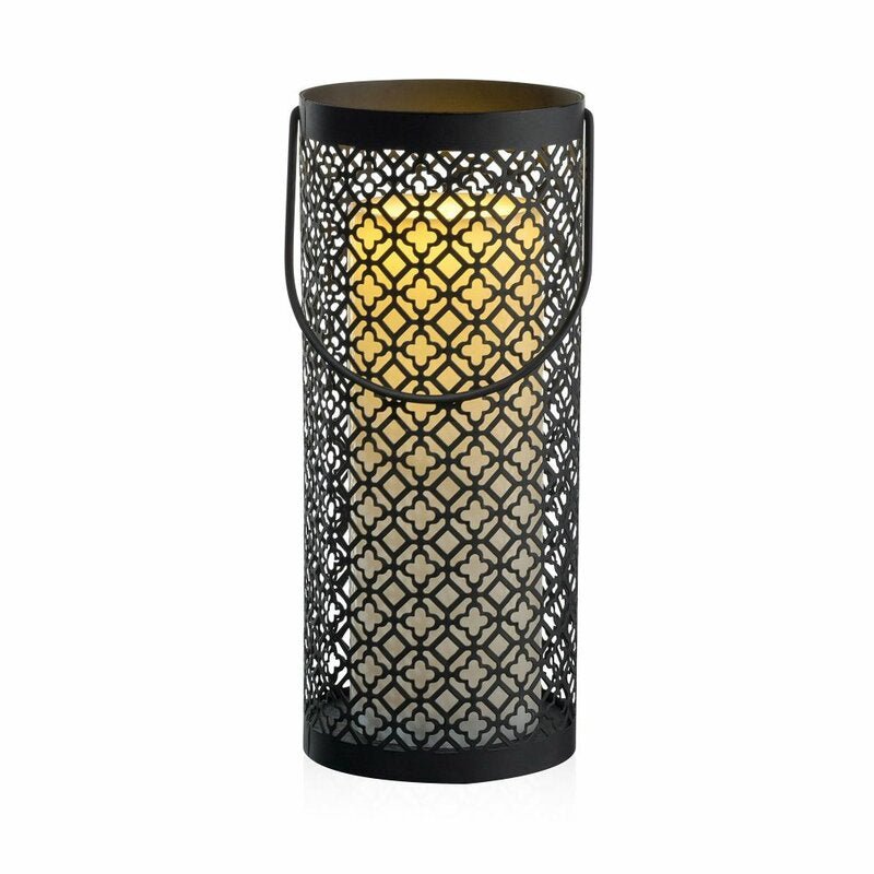 Oosterse LED tafellamp lantaarn voor binnen en buiten - Draadloos op batterijen - Zwart Tafellampenen LED.nl