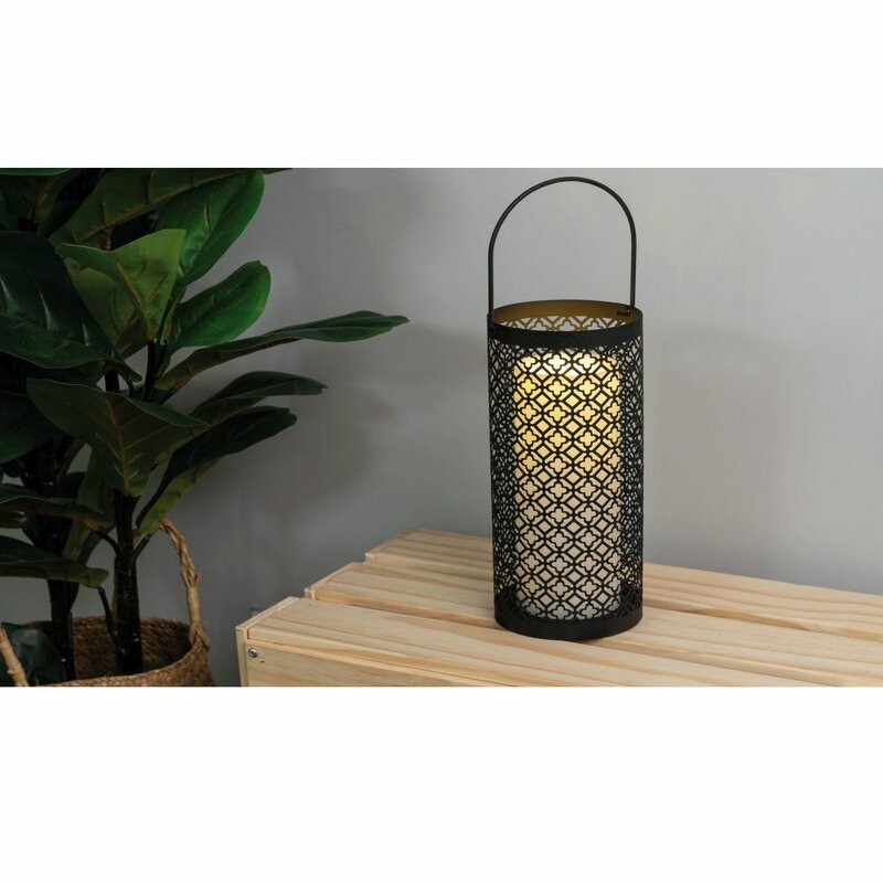 Oosterse LED tafellamp lantaarn voor binnen en buiten - Draadloos op batterijen - Zwart Tafellampenen LED.nl